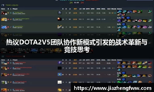 热议DOTA2V5团队协作新模式引发的战术革新与竞技思考